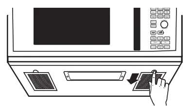 CAFE CVM517P2MS1 Over the Range Microwave Oven - filter