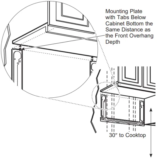 CAFE CVM517P2MS1 Over the Range Microwave Oven - overhang