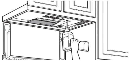 CAFE CVM517P2MS1 Over the Range Microwave Oven - screws