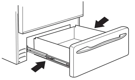 CAFE CES700M Convection Range - drawer