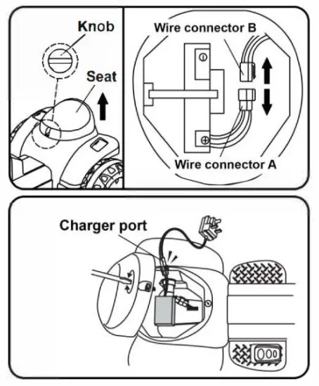 GYMAX GYM05208 Electric Excavator - Knob