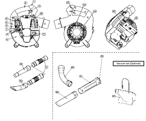 makita BHX2500 Petrol Leaf Blower 4