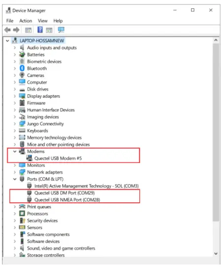 Windows device manager