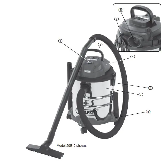 DRAPER-20514-Wet-and-Dry-Vacuum-Cleaners-fig-1