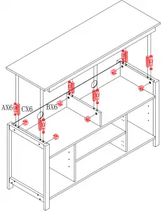 YOUKE TV Cabinet PRODUCT ASSEMBLY 10