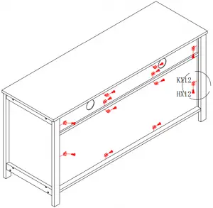 YOUKE TV Cabinet PRODUCT ASSEMBLY 11a