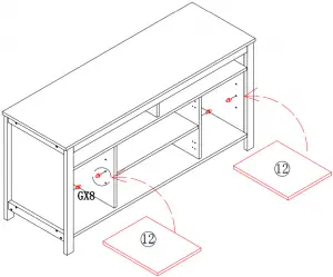 YOUKE TV Cabinet PRODUCT ASSEMBLY 12a