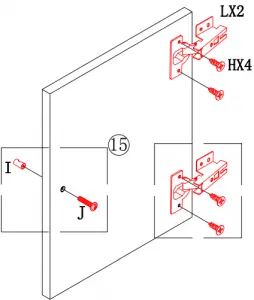 YOUKE TV Cabinet PRODUCT ASSEMBLY 13a
