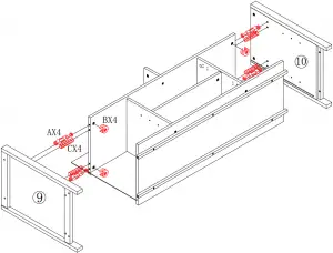 YOUKE TV Cabinet PRODUCT ASSEMBLY 7