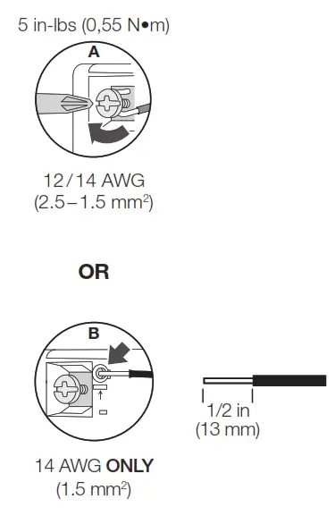 LUTRON RRD 6CL WH 120 VOLT AC AT 50 60 HZ Dimmer Switch - terminals
