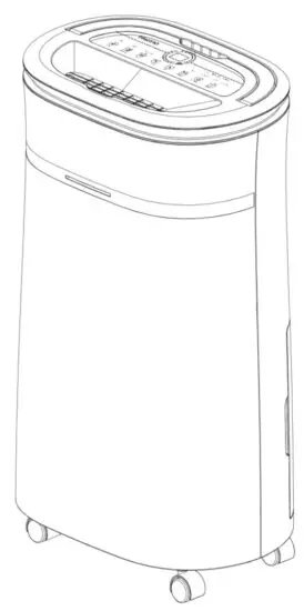 electriQ CD20L 20L Compressor Dehumifidier With Digital Humidistat