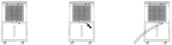 electriQ CD20L 20L Compressor Dehumifidier With Digital Humidistat - DRAINAGE