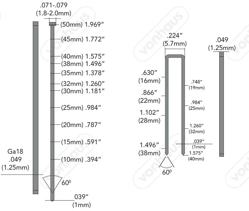 VonHaus 3500127 2 In 1 Air Stapler fig 3