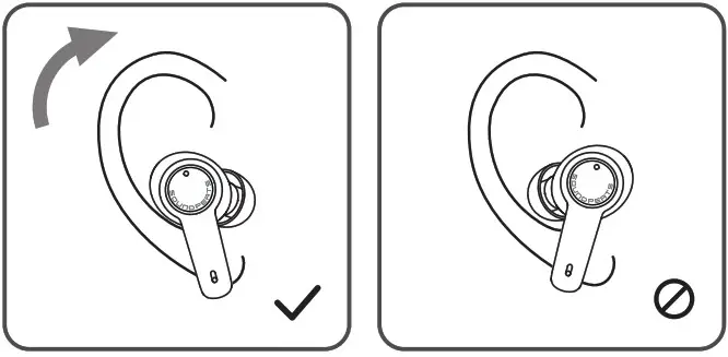 SOUNDPEATS T3 Active Noise Cancelling TWS Earbuds - Wearing methods