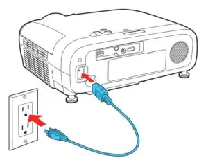 Fig 4 Plug in the projector