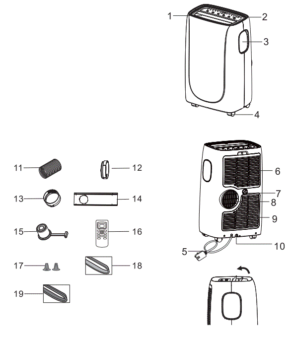 EMERSON-EAPC8RC1-Portable-Air-Conditioner-with-8000-BTU-Capacity-fig-3