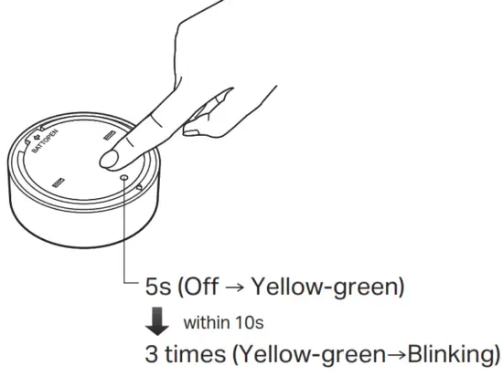 tp link Tapo S200B Smart Button - paring mode