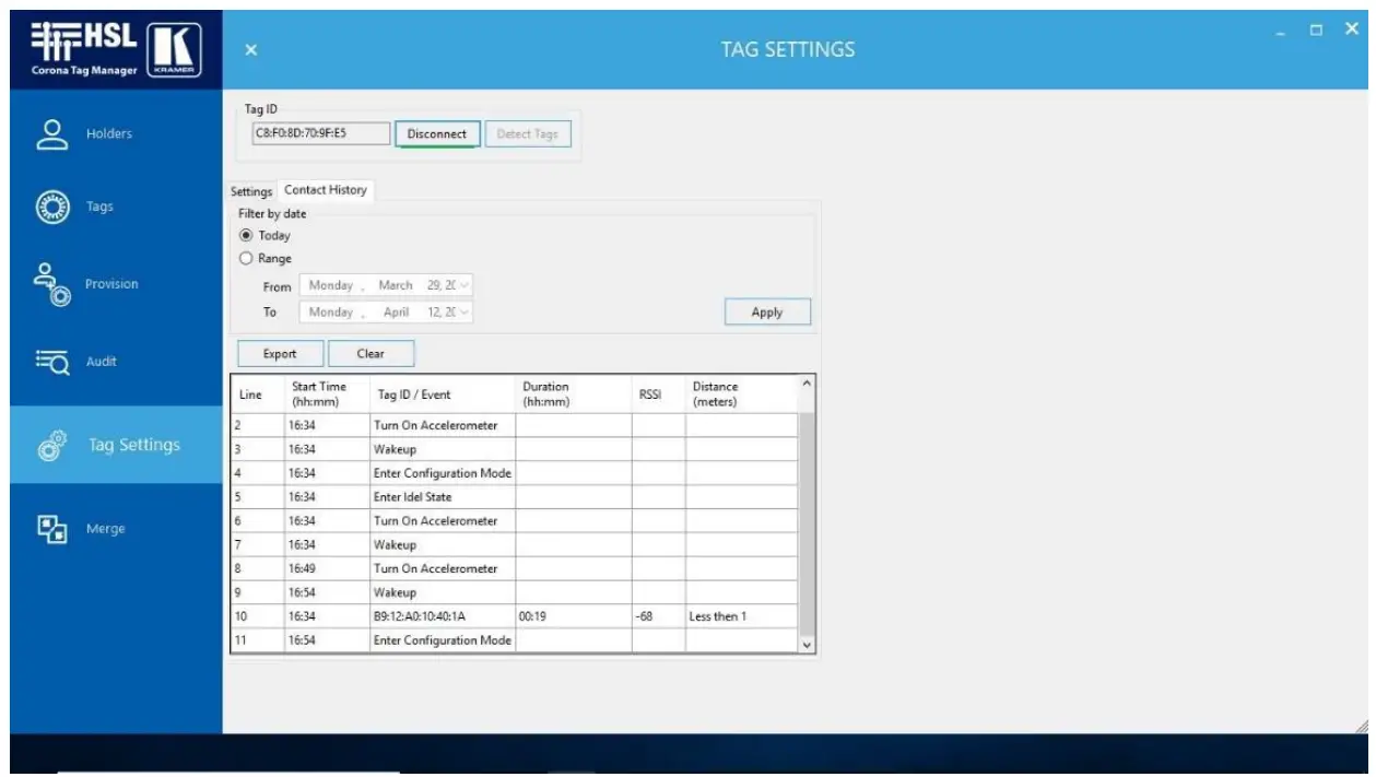 KRAMER Corona Tag Contact Tracker Kit - app 2