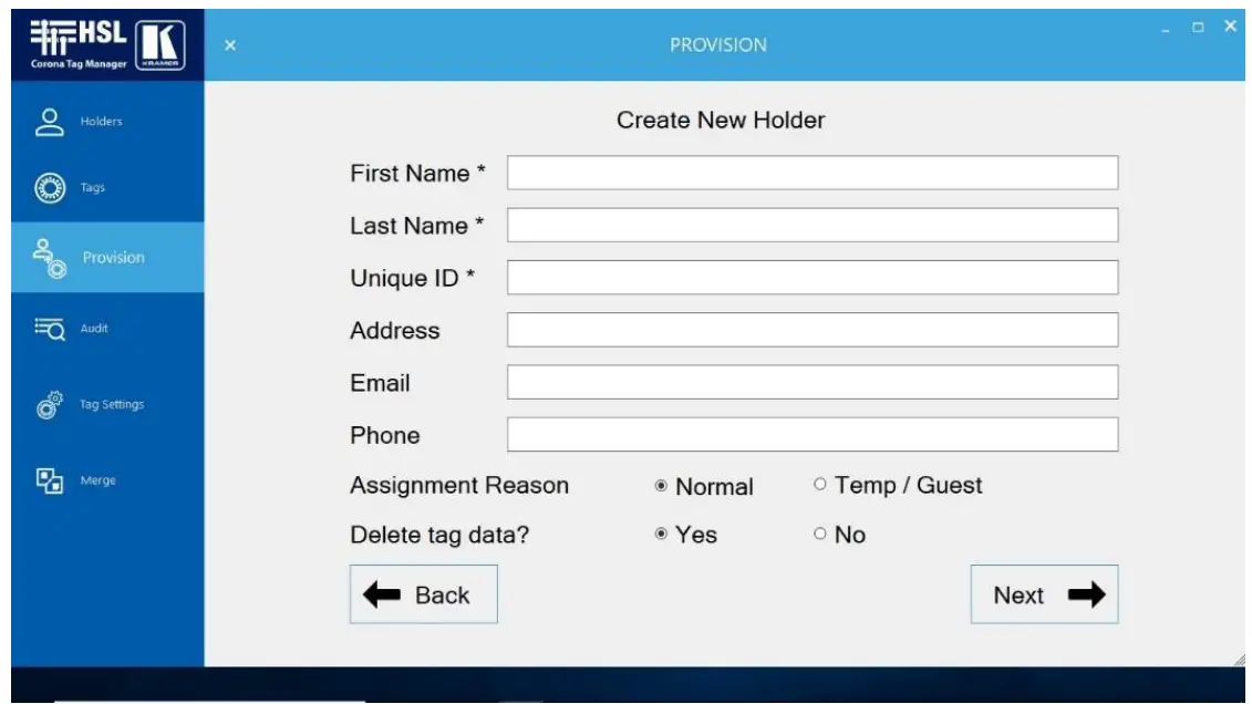 KRAMER Corona Tag Contact Tracker Kit - app 40