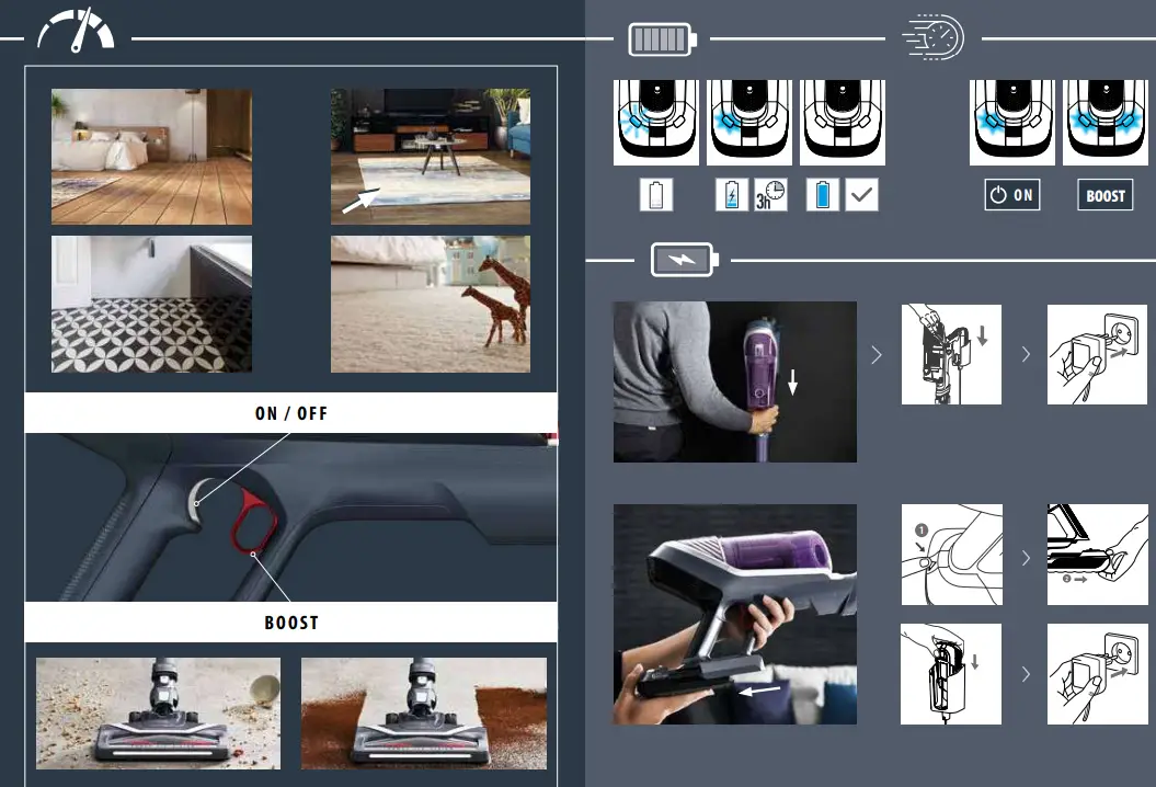 ROWENTA RH9638 X Force Flex 8 60 Suction Brush - fig 3