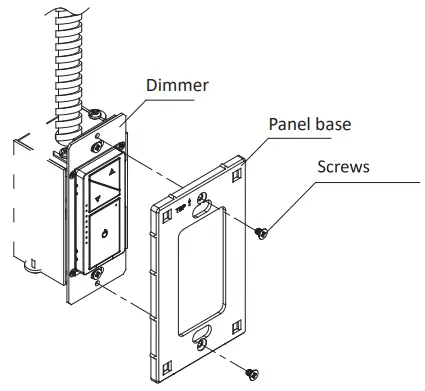 Cloudy Bay Lighting Supply DNA042DU2 W 600 P LED Dimmer Switch - Separated plate