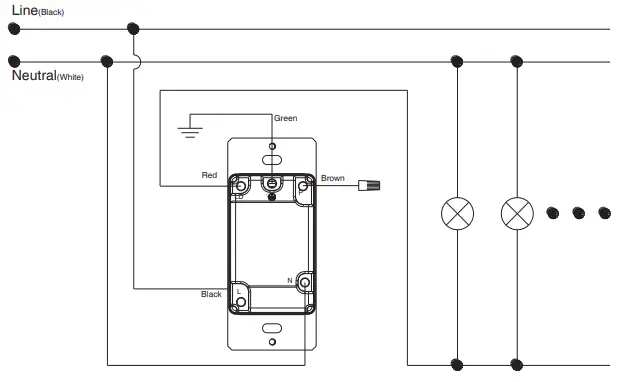 Cloudy Bay Lighting Supply DNA042DU2 W 600 P LED Dimmer Switch - Single