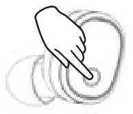 Altec MZX638 Power Session Sport Earphone - Left Earbud