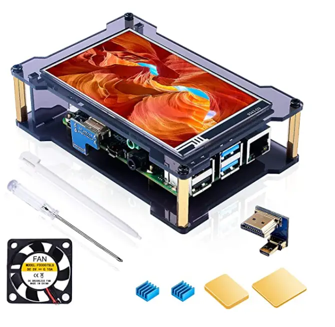 Miuzei-MC21-4-Raspberry-Pi-4-Touchscreen-with-Case-Fan-PRODUCT-IMAGE