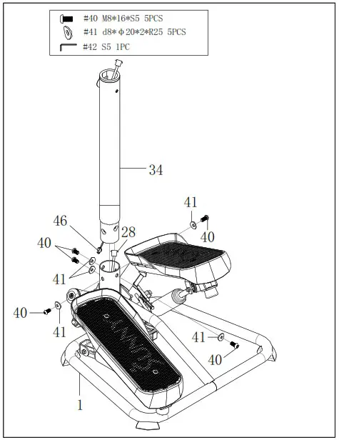 sunnyhealthfitness SF S020027 STAIR STEPPER MACHINE HANDLEBAR - ASSEMBLY INSTRUCTIONS 3