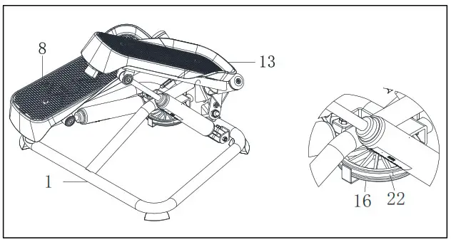 sunnyhealthfitness SF S020027 STAIR STEPPER MACHINE HANDLEBAR - ASSEMBLY INSTRUCTIONS