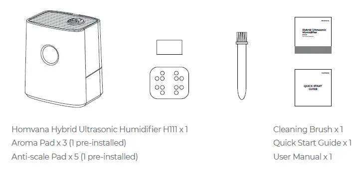 Homvana H111S Smart Hybrid Ultrasonic Humidifier 1