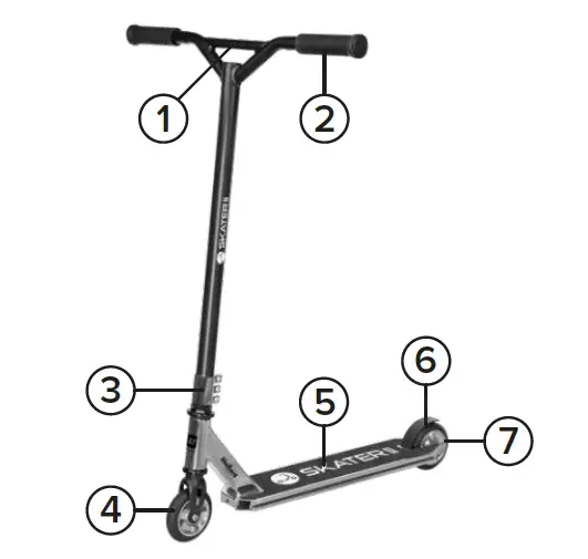 REBEL ZAB0120 STUNT SCOOTER fig 1