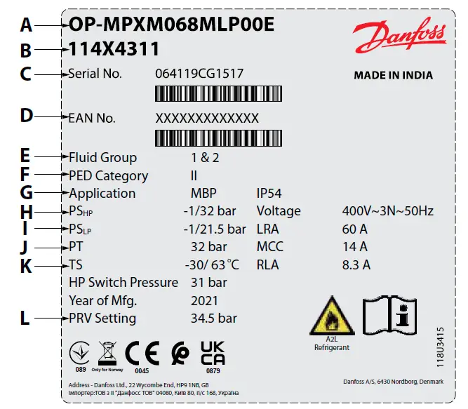 Danfoss OP-MPS Optyma Plus Condensing Unit for Refrigeration fig 13
