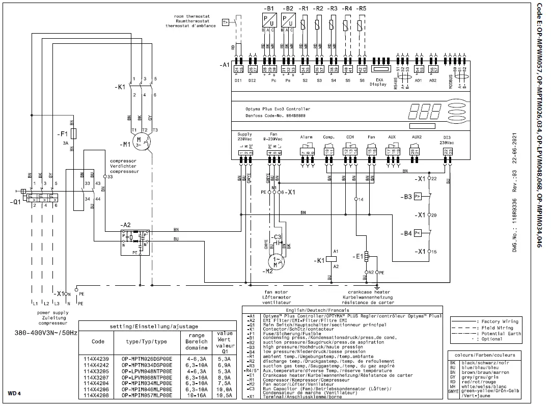Danfoss OP-MPS Optyma Plus Condensing Unit for Refrigeration fig 28