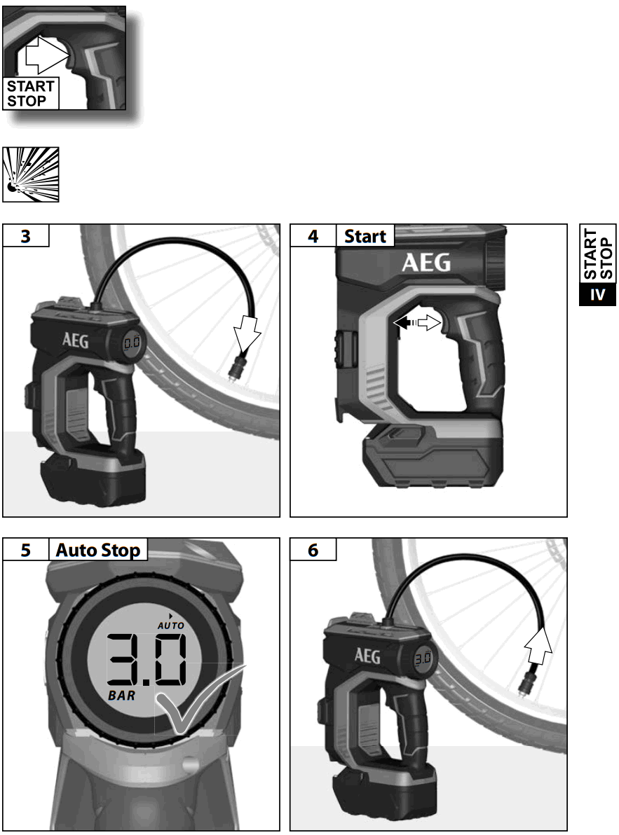 AEG BK18C 18V High Pressure Inflator - FIG 10