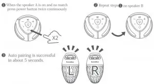 FIG 9 How to connect two speakers
