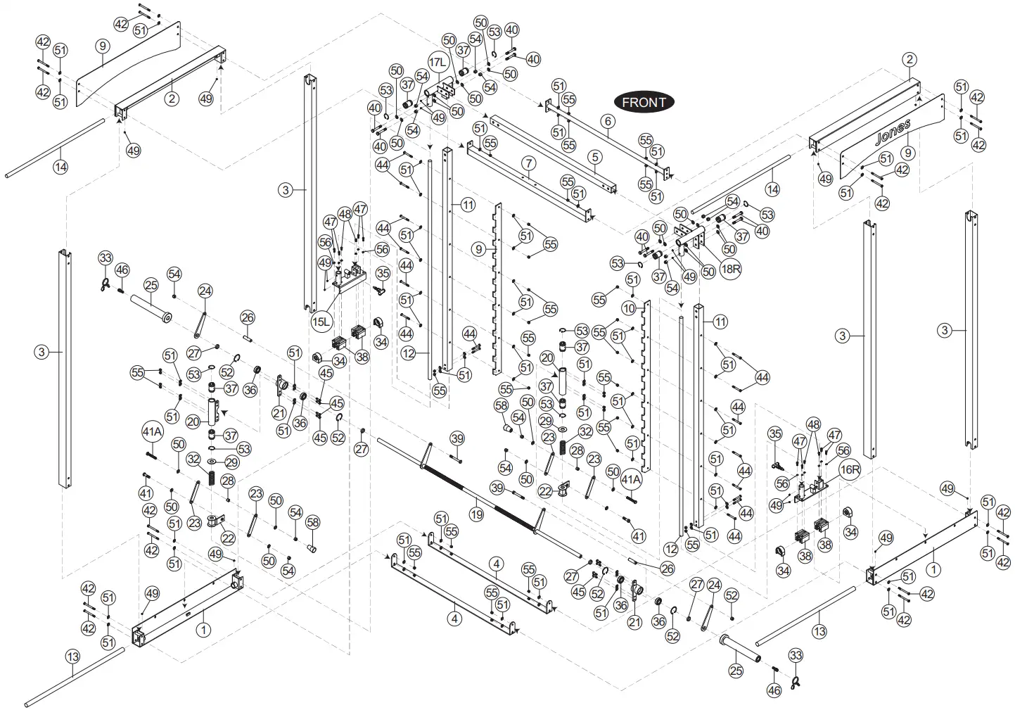 BODYCRAFT 5049 Jones Commercial Machine - FIG 1