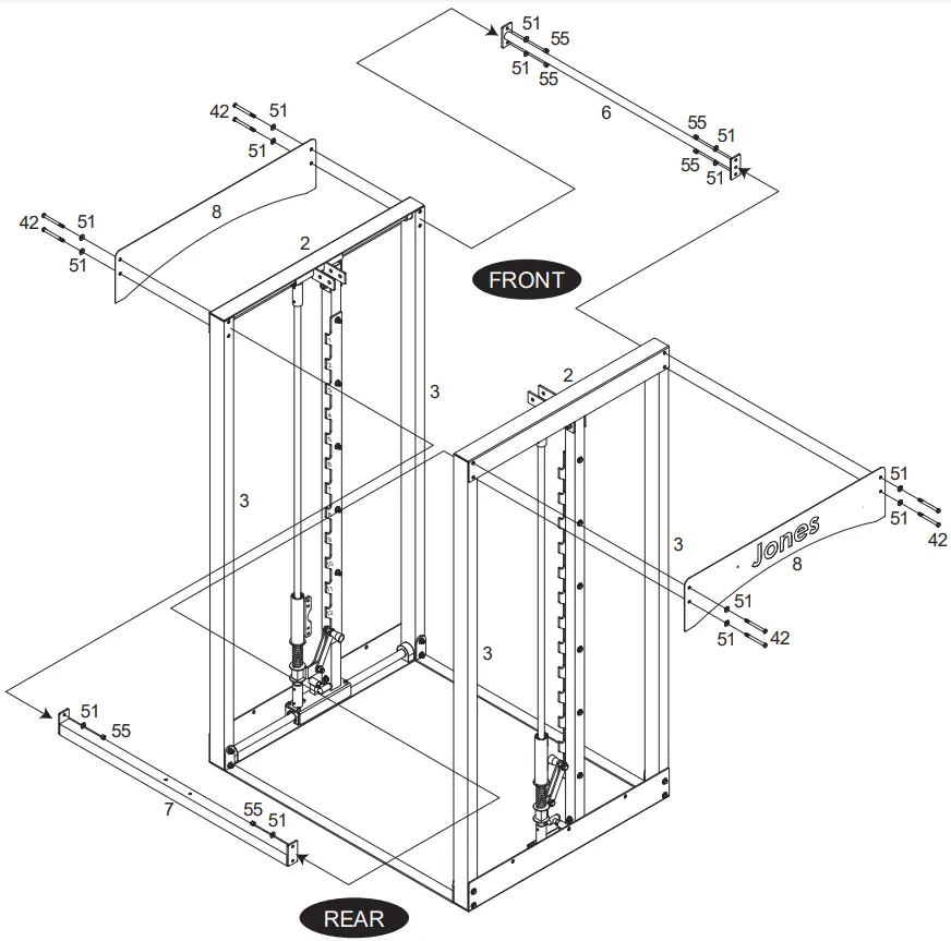 BODYCRAFT 5049 Jones Commercial Machine - FIG 8