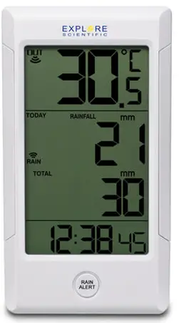 BRESSER RGT1001 Wireless Rain Gauge with Outdoor Temperature 1