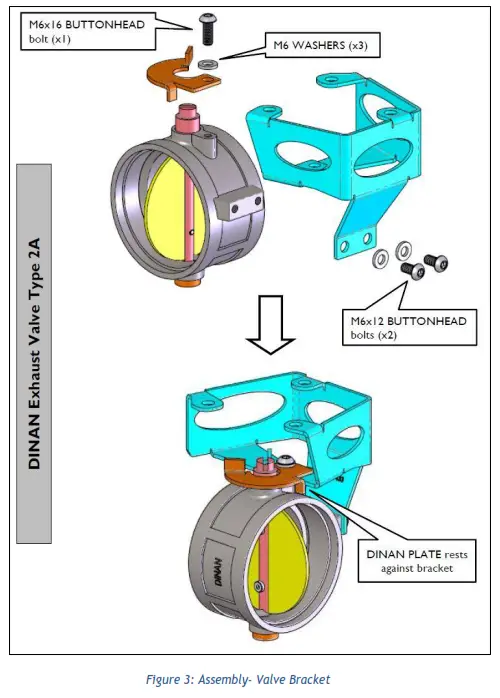 DINAN D660 0084 Valved Axle Back Exhaust System - FIG 1