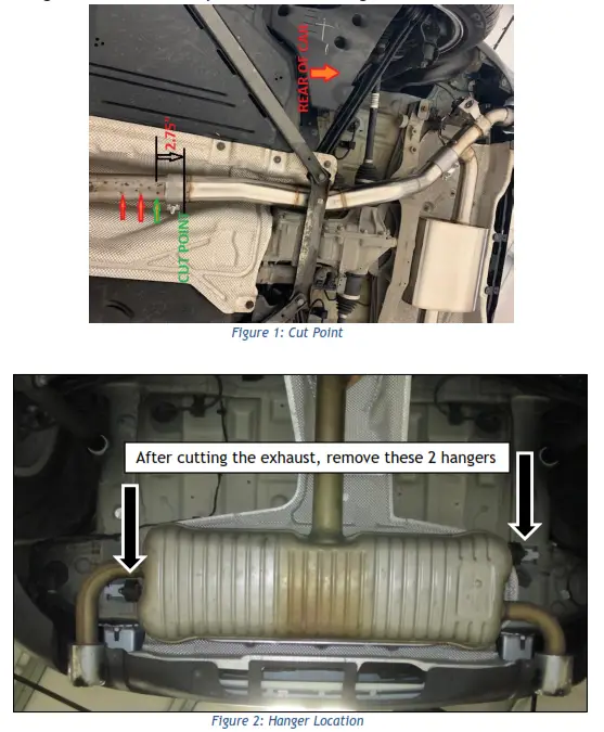 DINAN D660 0084 Valved Axle Back Exhaust System - FIG