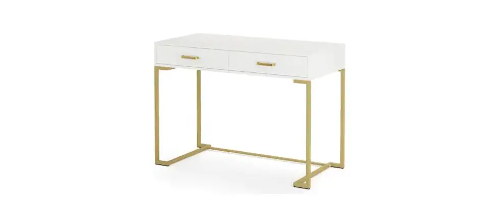 Tribesigns Hoga-m0191 40 In White Modern Contemporary Computer Desk User Manual