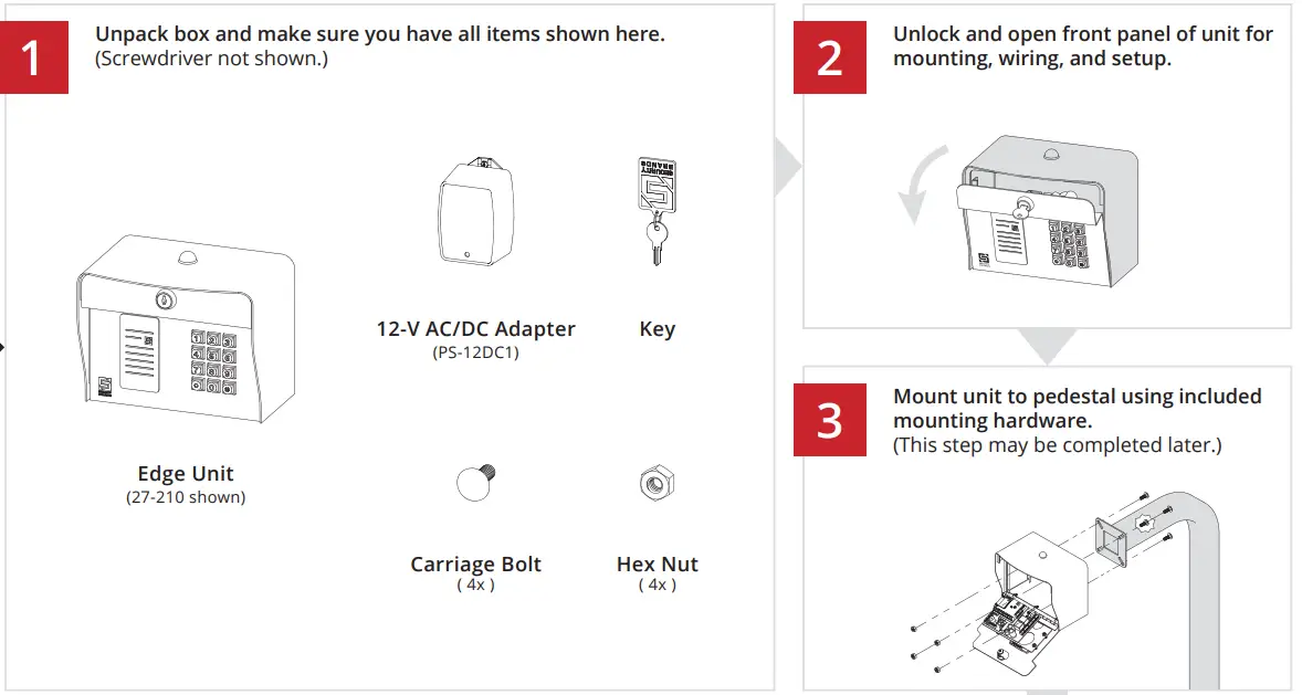 RSECURITY BANDS Edge E1 Smart Keypad with Intercom Access Control System - fig 3