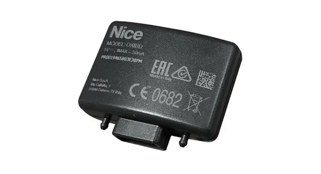 Nice Ox2ubp Hardware Interface For Radio Receivers With Sm Connector Instruction Manual