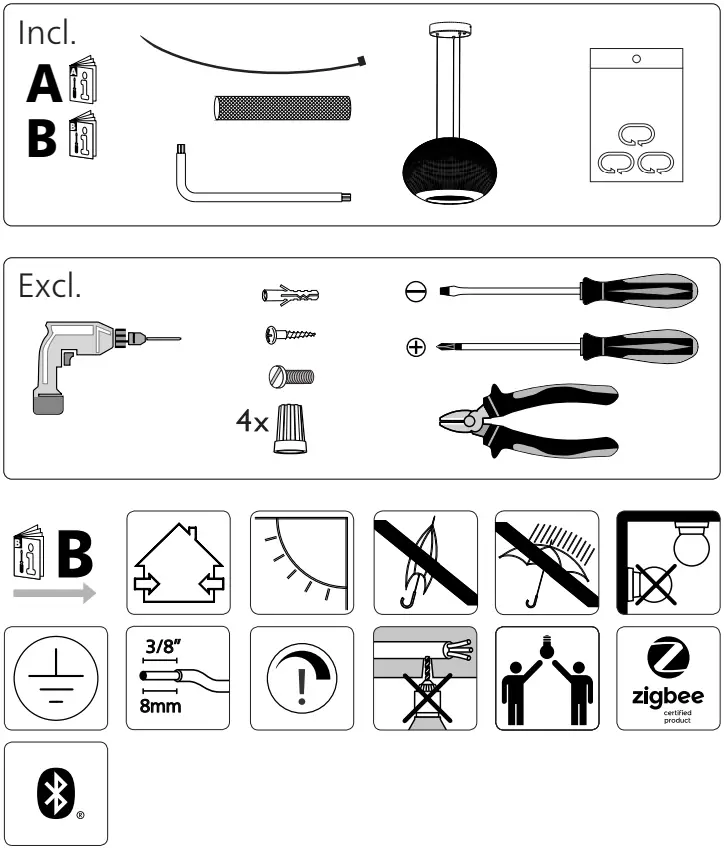 PHILIPS 67677 Flourish Flourish White Color LED Pendant Lamp - FIG 1