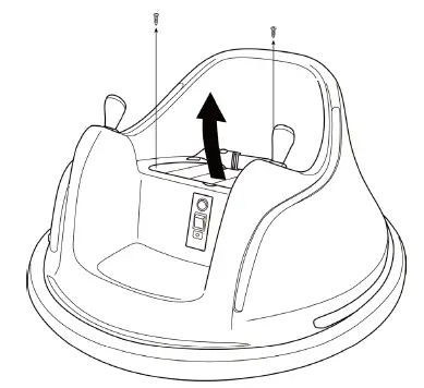 kidzone-060-ROT-06-6V-Ride-on-Bumper-Car-360-Rotation-FIG-3