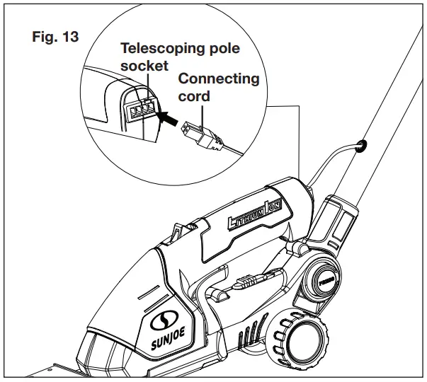 SUN JOE HJ605CC-RM Cordless Telescoping Grass Trimmer - fig 12