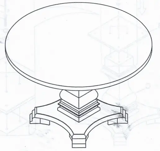 Best Master Furniture Y782RT T Serdar 47 Inch Round Antique Black Dining Table fig3