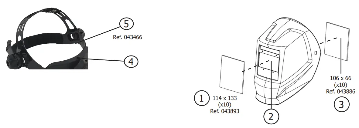 GYSMATIC 9 13 XL Air Fed True Color Welding and Grinding System - parts 3