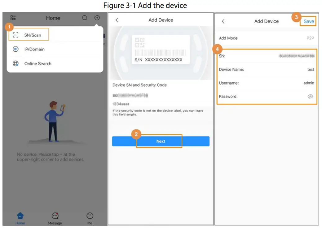 dahua IPC HFW2431DG 4G SPEAU B Bullet Network Camera Add the device